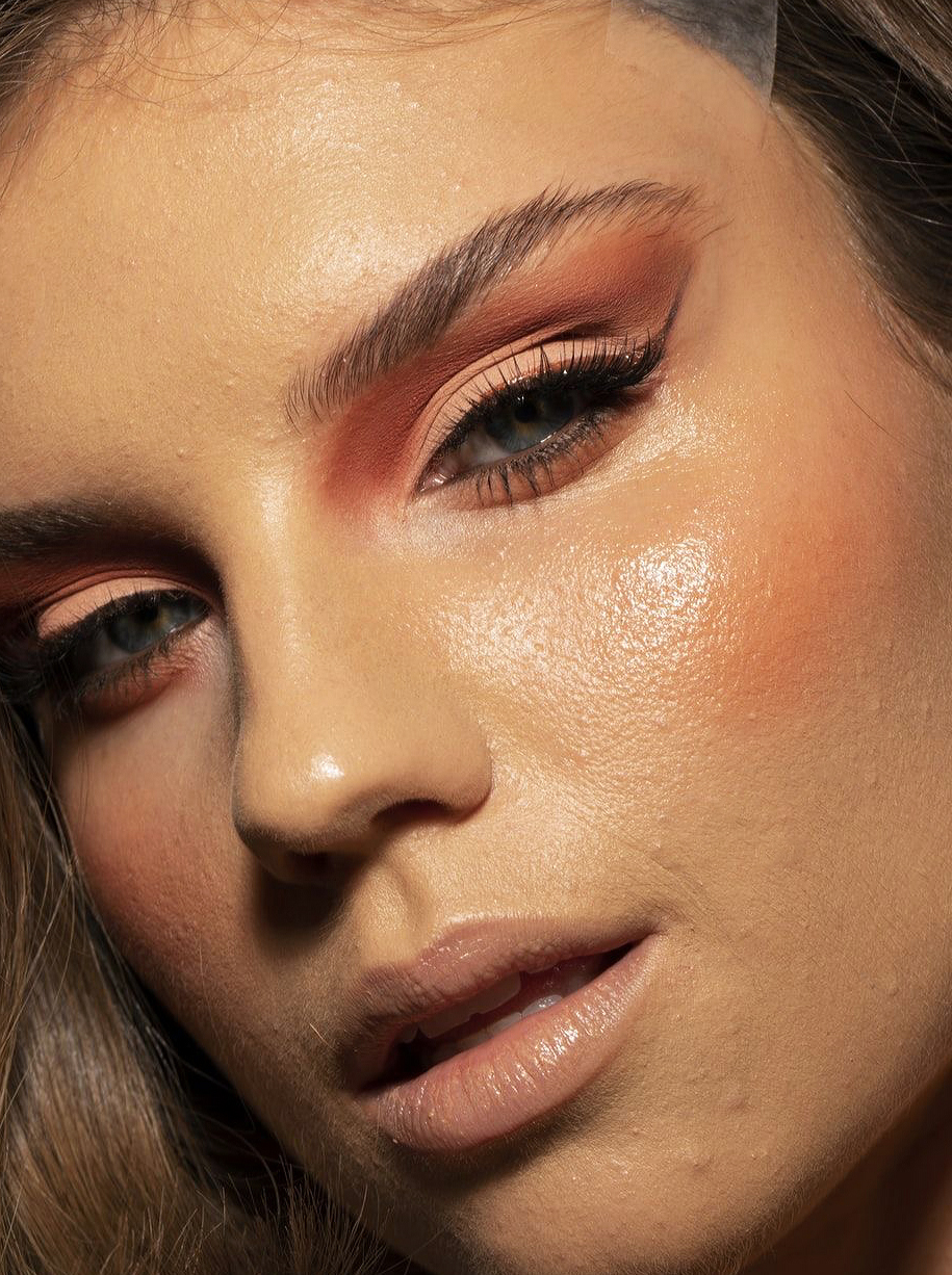 Portrait before skin retouching - unretouched photo