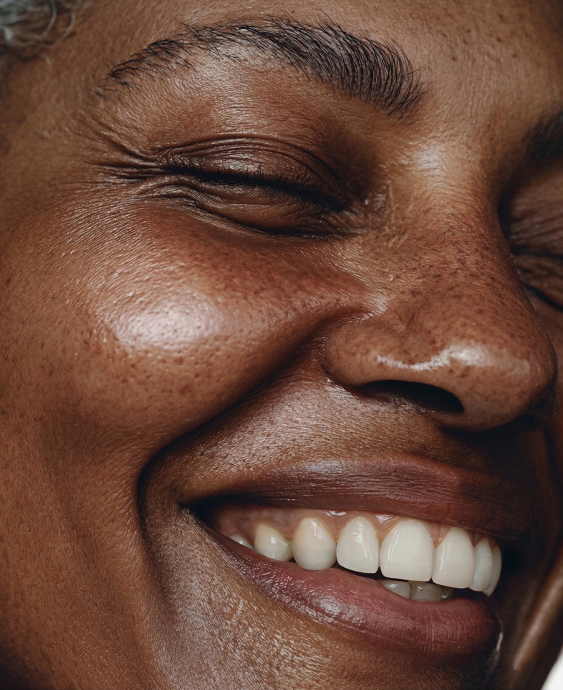 Editorial portrait before retouching