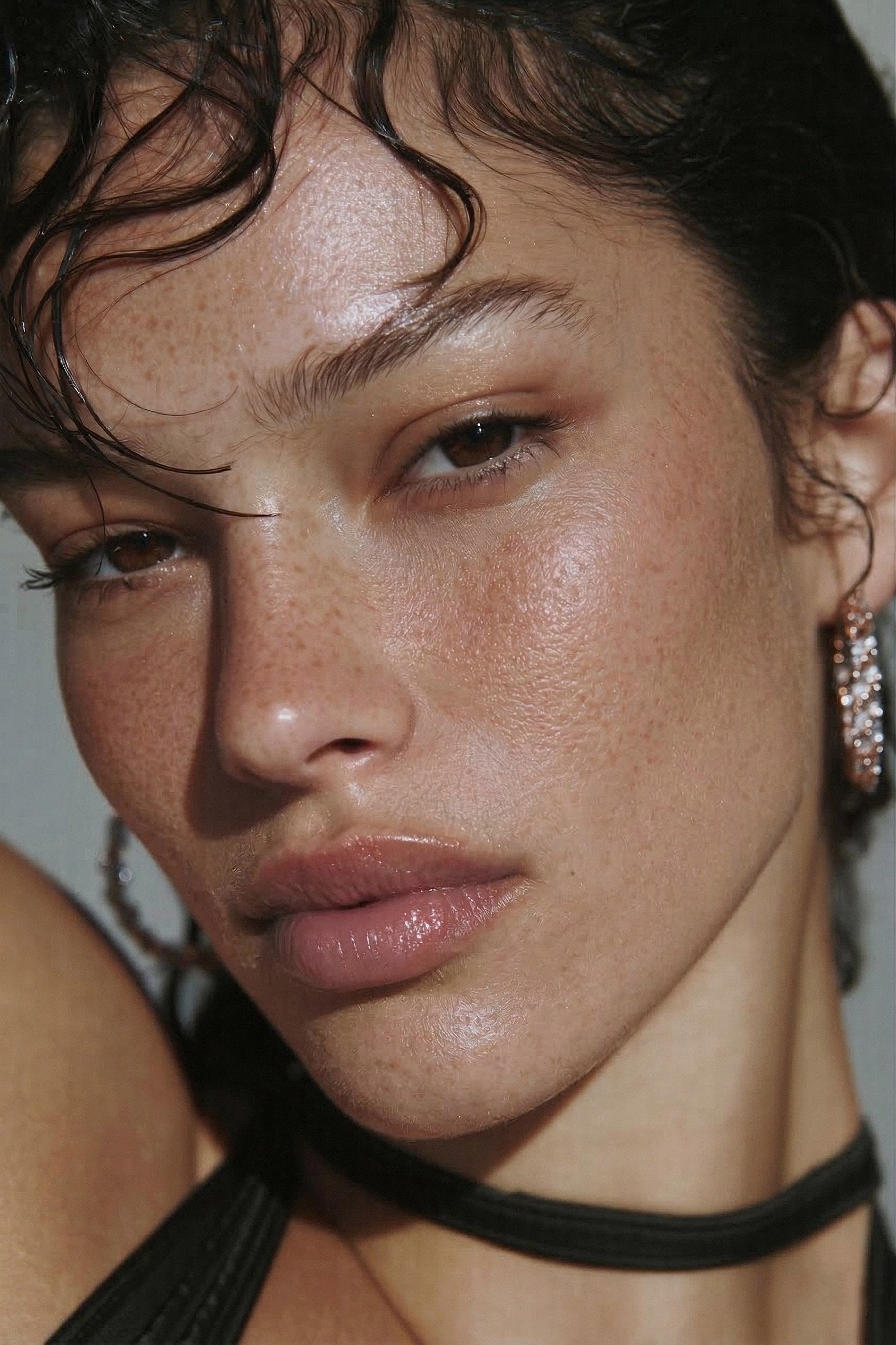 Bridal portrait before retouching