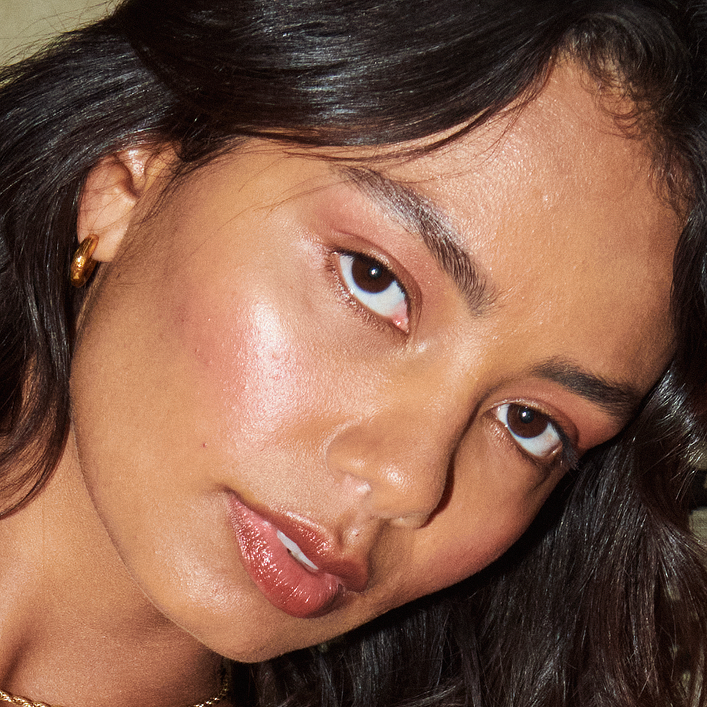 Flash photography before retouching